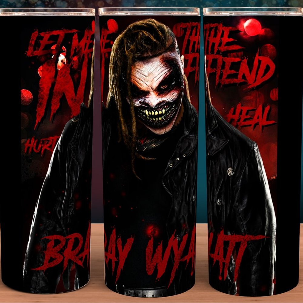 Bray Wyatt The Fiend Wrestling Horror Tumbler 20oz